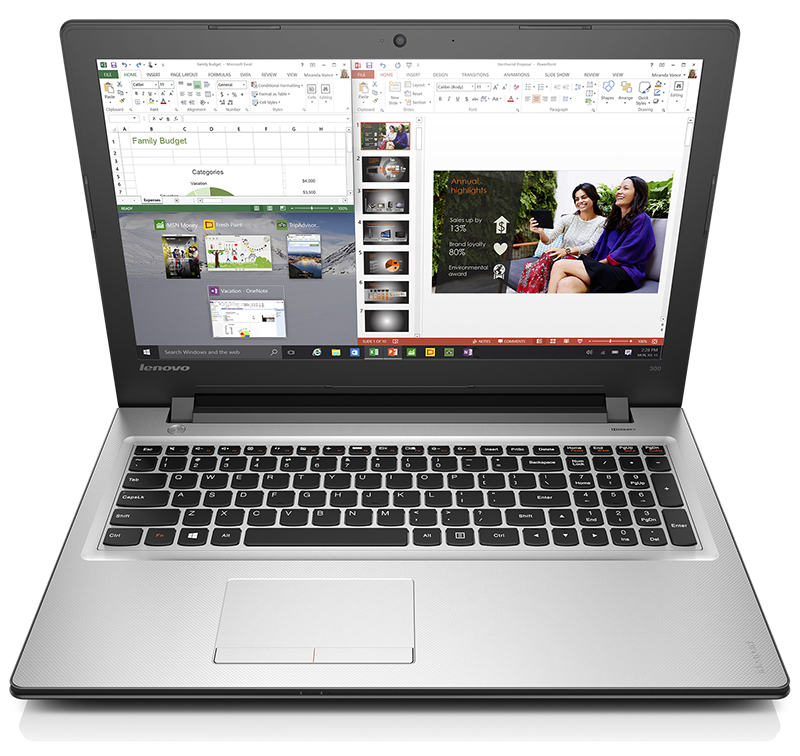 Notebook Lenovo IdeaPad 300-15/ i5-6200U/ Silver (80Q7000MVN)