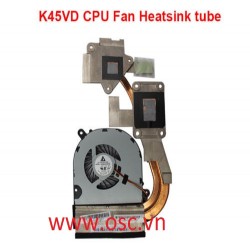 Bộ tản nhiệt ASUS A45V K45V A85E A85V P45VJ K45A K45VD K45VJ K45VM K45VS CPU FAN heatsink