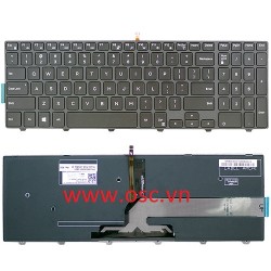 Bàn phím laptop Dell Inspiron 15 3552 3555 3565 3567 5559 5566 US Backlit Keyboard