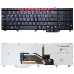 Bàn phím laptop Keyboard For Dell Latitude E6520 E6530 E6540 E5520 E5530