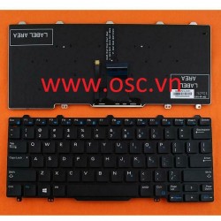 Bàn phím laptop US Keyboard For Dell Latitude 3150 3160 E5270 E7270 E7250 w Backlit
