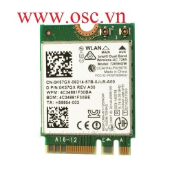 Thay cạc wifi laptop Intel 7265AC 867m WiFi WLAN Card for DELL E7470 E7270 E7440 XPS12 13 15 18