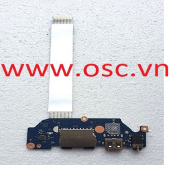 Thay vỉ usb laptop Dell Inspiron 3510 3511 USB Audio Power Button Board +  Cable LS-