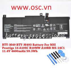Thay pin laptop BTY-M493 Battery MSI Prestige 14 A10SC B10MW A10RB MS-14C1 BTY-M49
