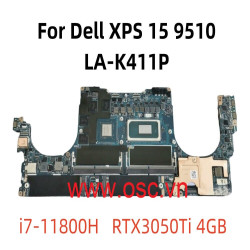 Thay thế sửa đổi Main Dell XPS 15 9510 5560 LA-K411P Mainboard CPU i5 i7-11800H GPU RTX3050Ti 4GB